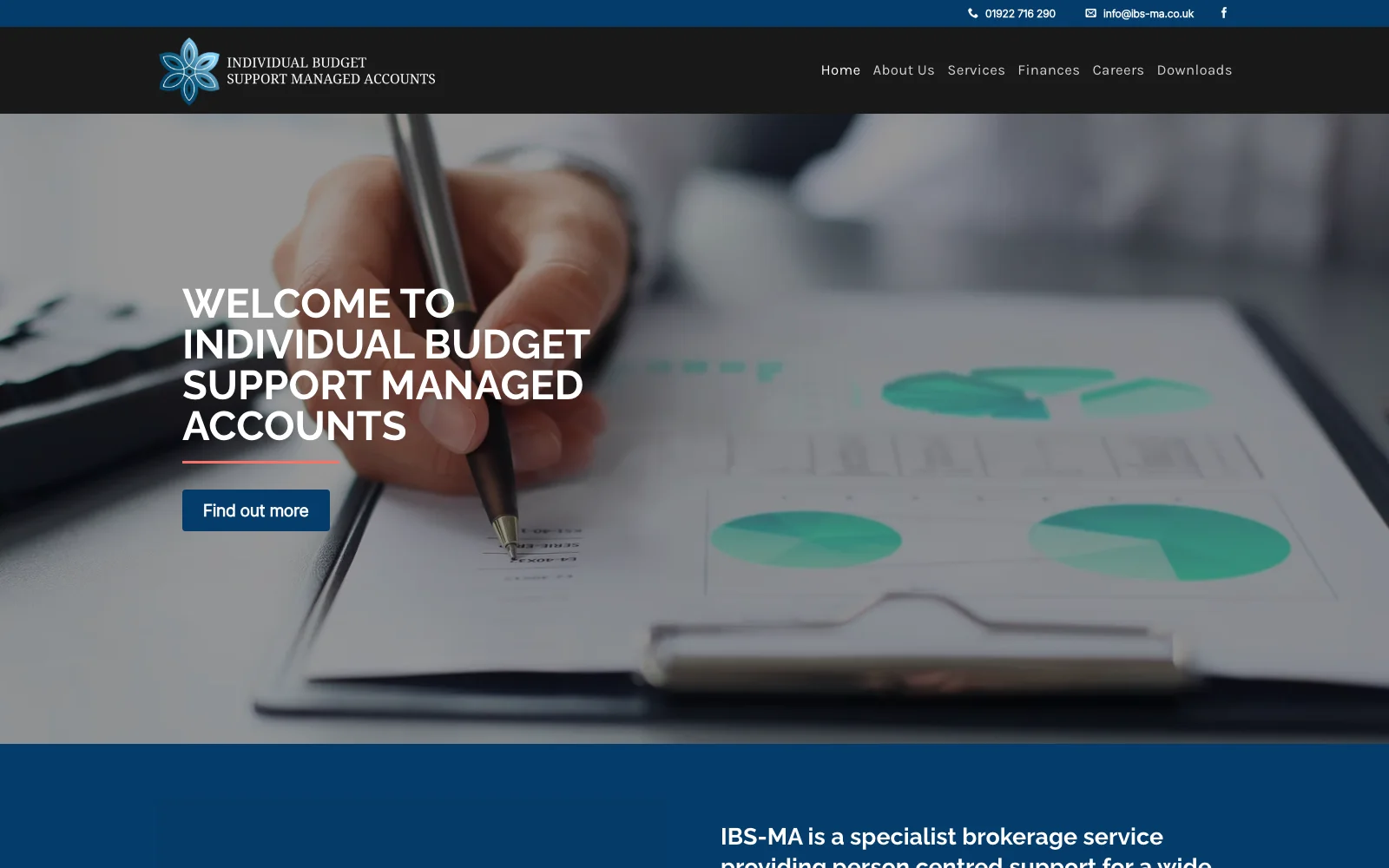 IBS-MA homepage: Individual Budget Support Managed Accounts, a personal budget brokerage service